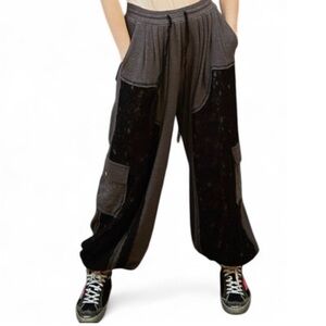 POL Black and Gray Track Pants